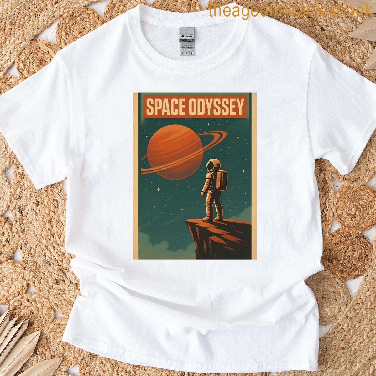 Retro Space Odyssey Astronaut Oversized T-shirt