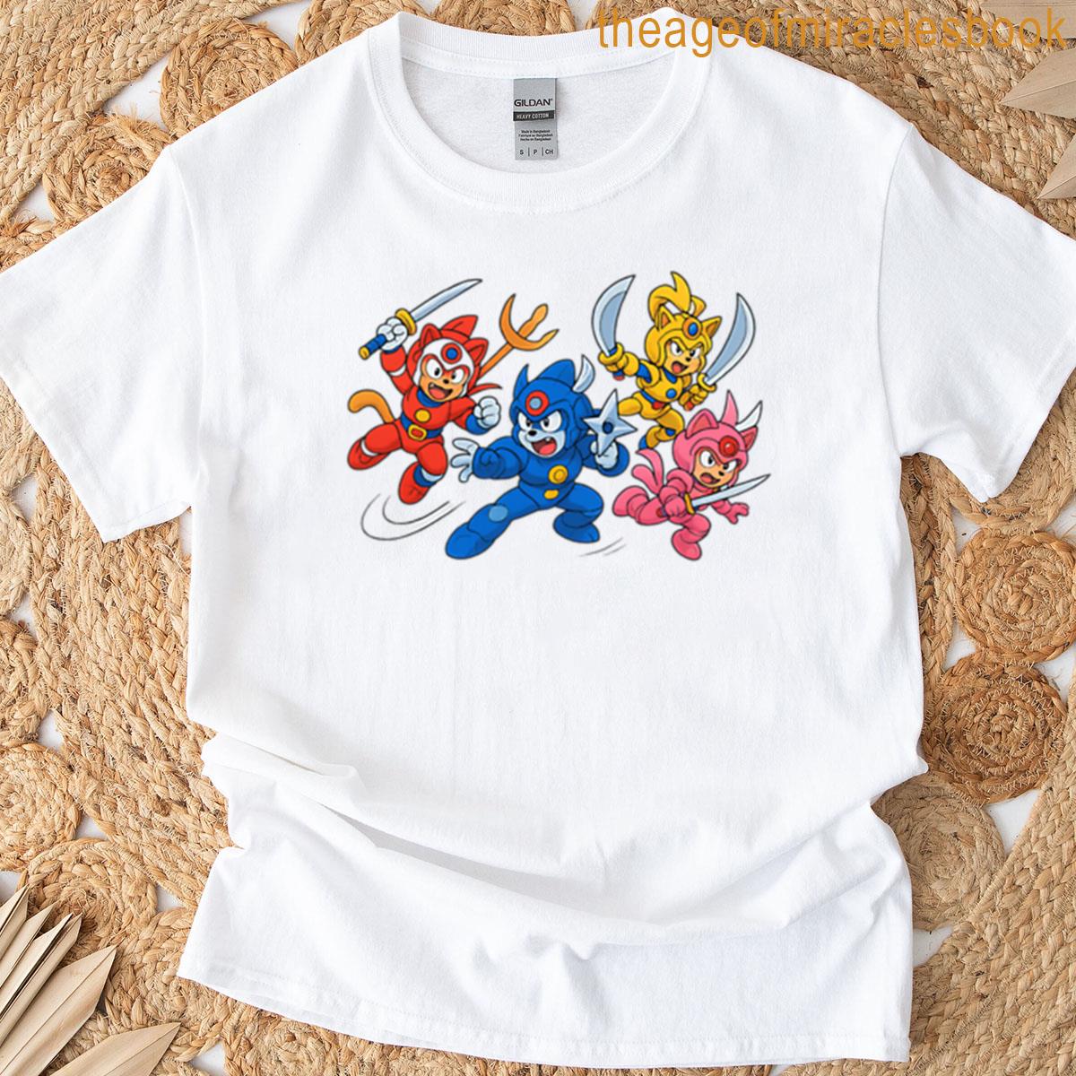 Samurai Pizza Cats T-shirt