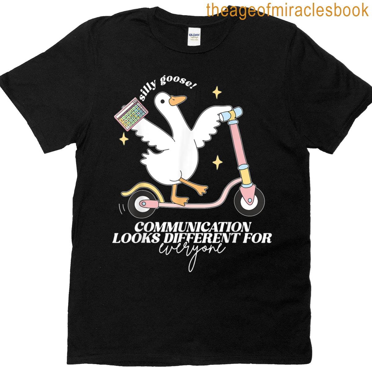 Speech Therapy Speech Language Pathologist Slp Silly Goose T-shirt