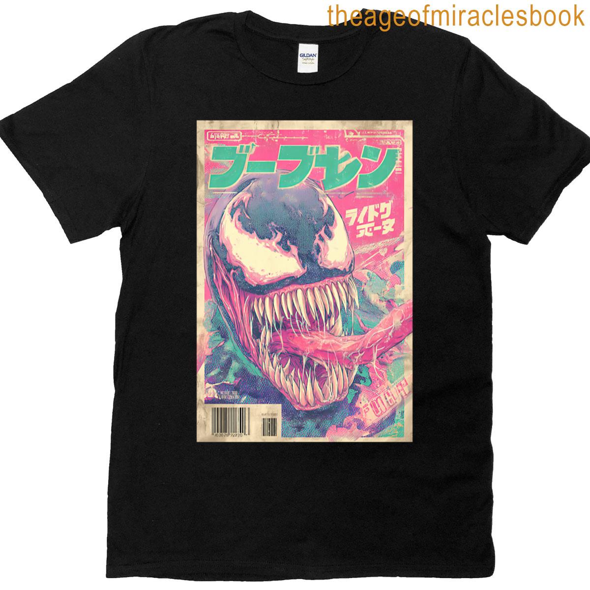 Venom Retro Japanese Comics T-shirt