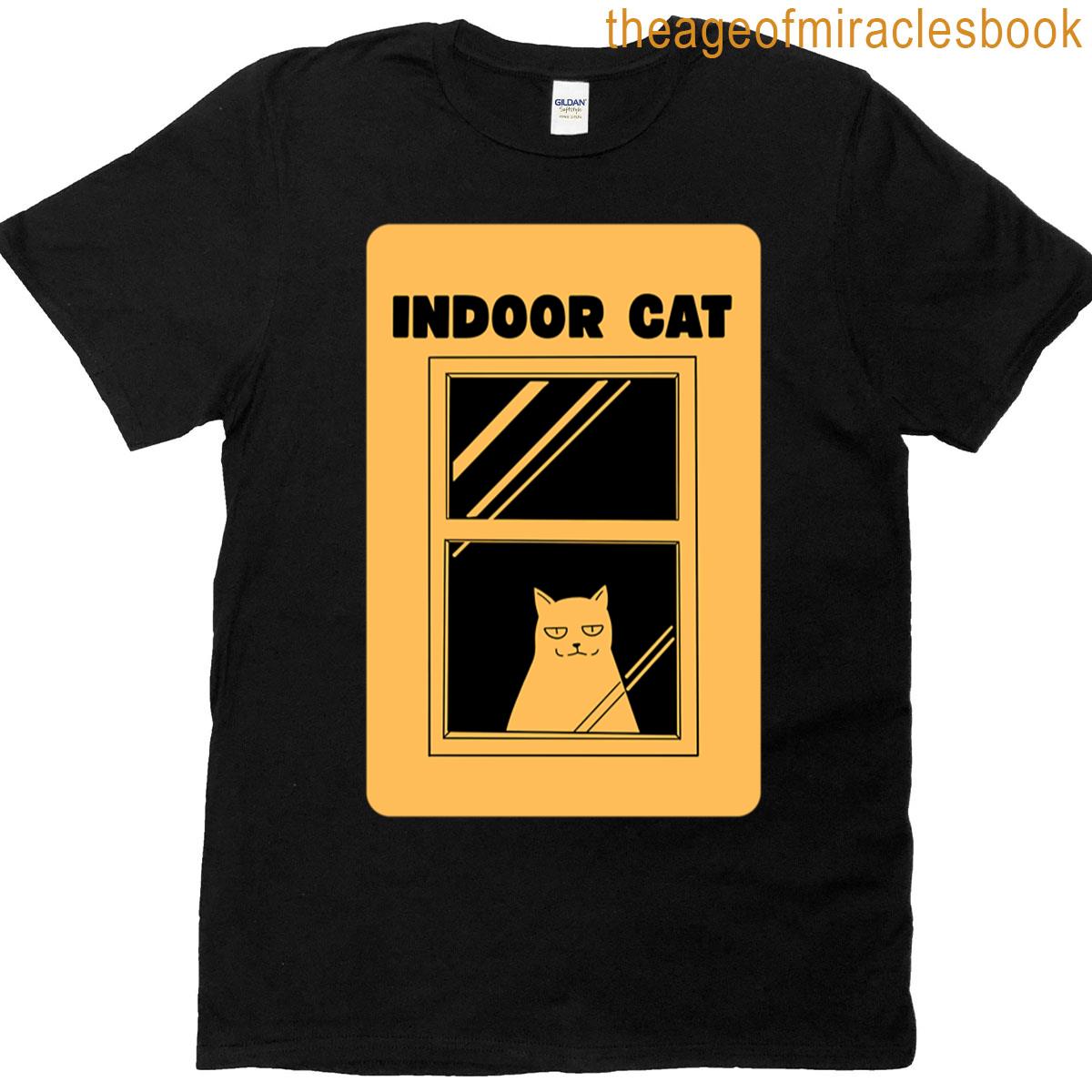Cat In A Window – Indoor Cat T-shirt