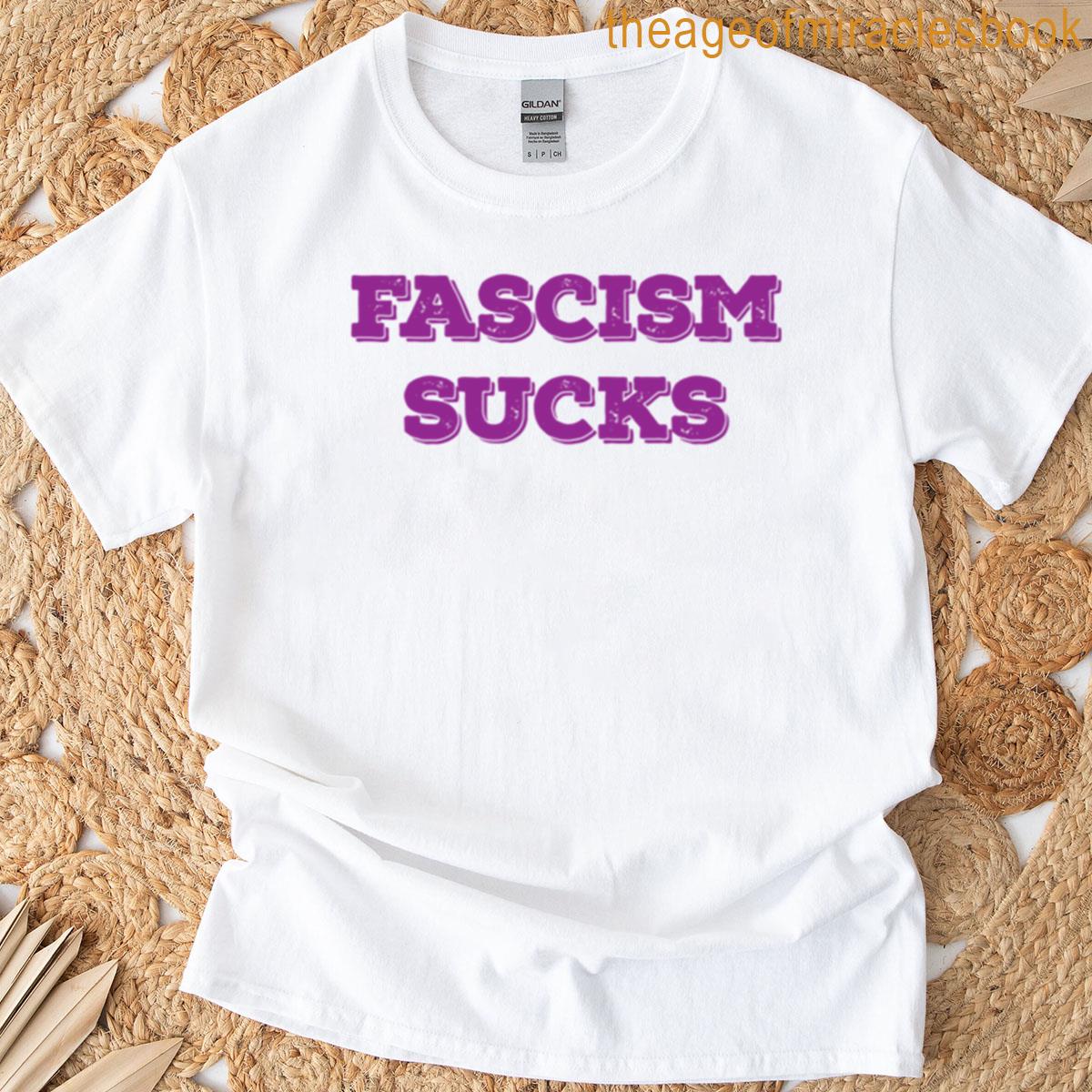 Fascism Sucks Magenta Nex T-shirt