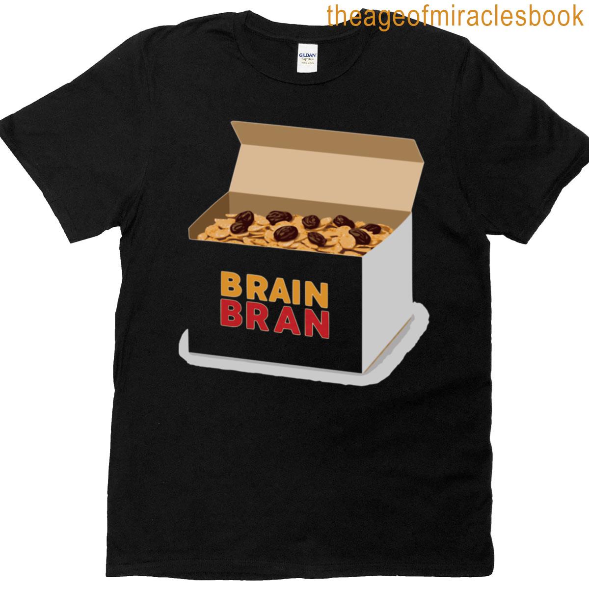 Funny Retro Brain Bran Cereal T-shirt