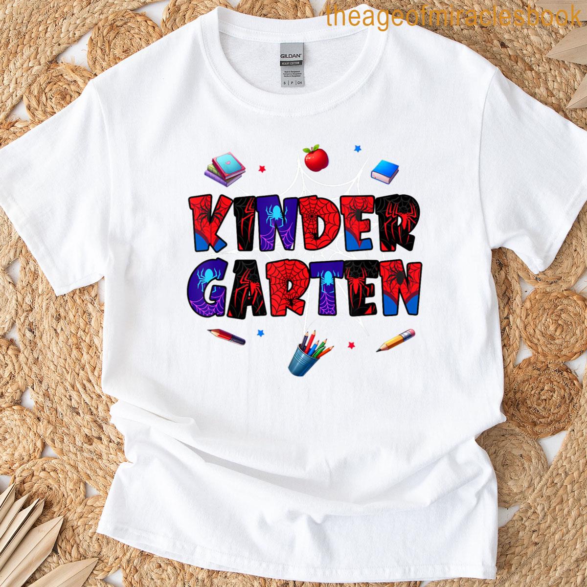Hello Kindergarten Squad Spider Back To School Kinder T-shirt