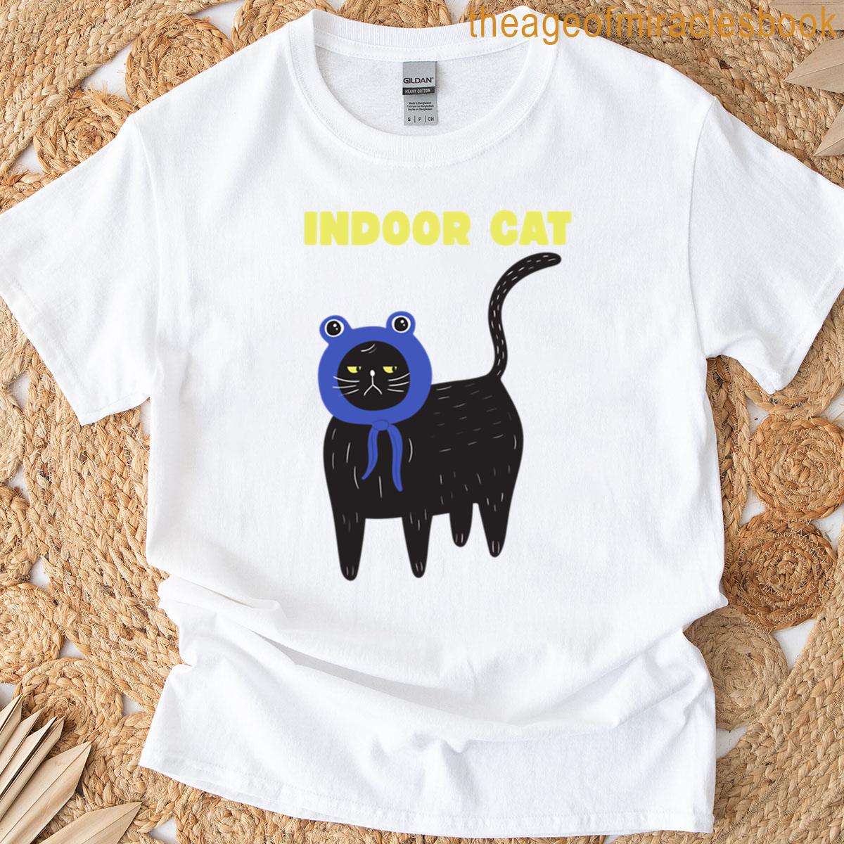 Indoor Cat With A Hat T-shirt