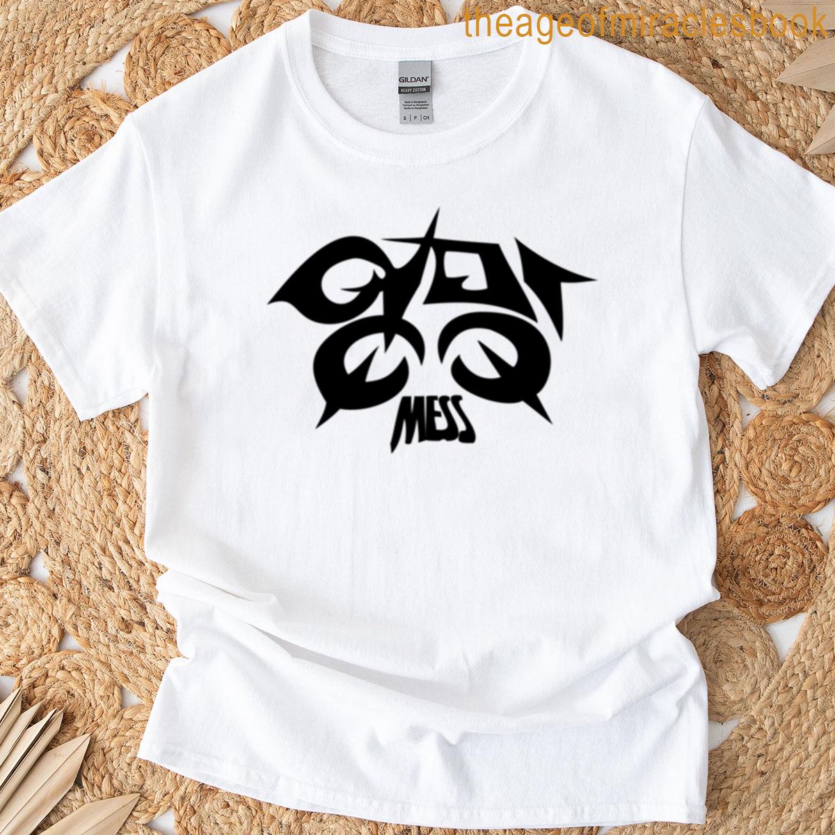 Mess Stray Kids Inspired Chaos Typography T-shirt