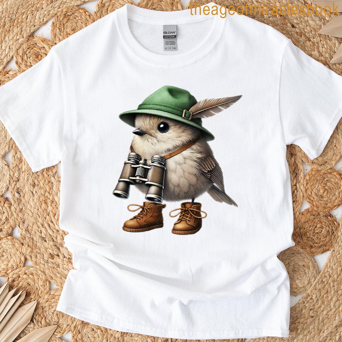 Robin Bird With Green German Hat T-shirt