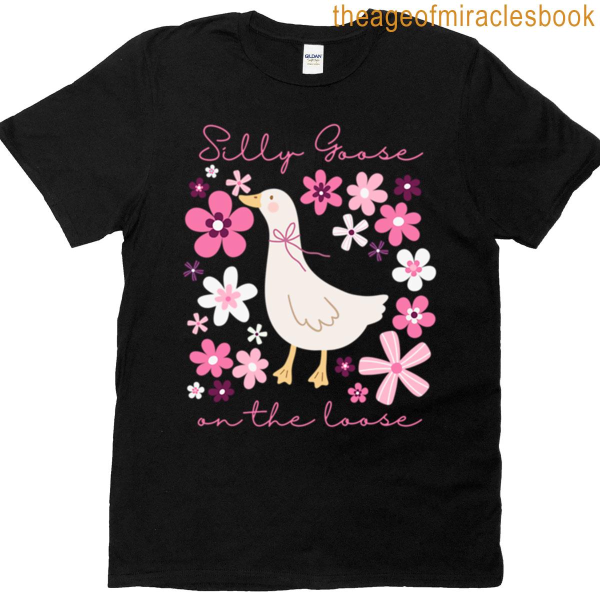 Silly Goose Florals Pink T-shirt