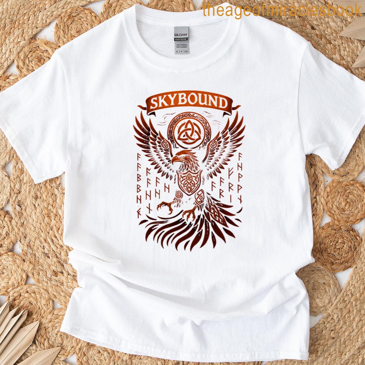 Skybound Spirit Celtic Eagle Totem Design For Dark T-shirt