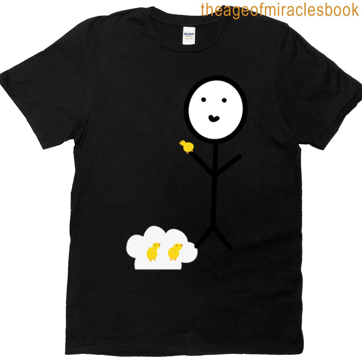 Stickman With Chicks T-shirt