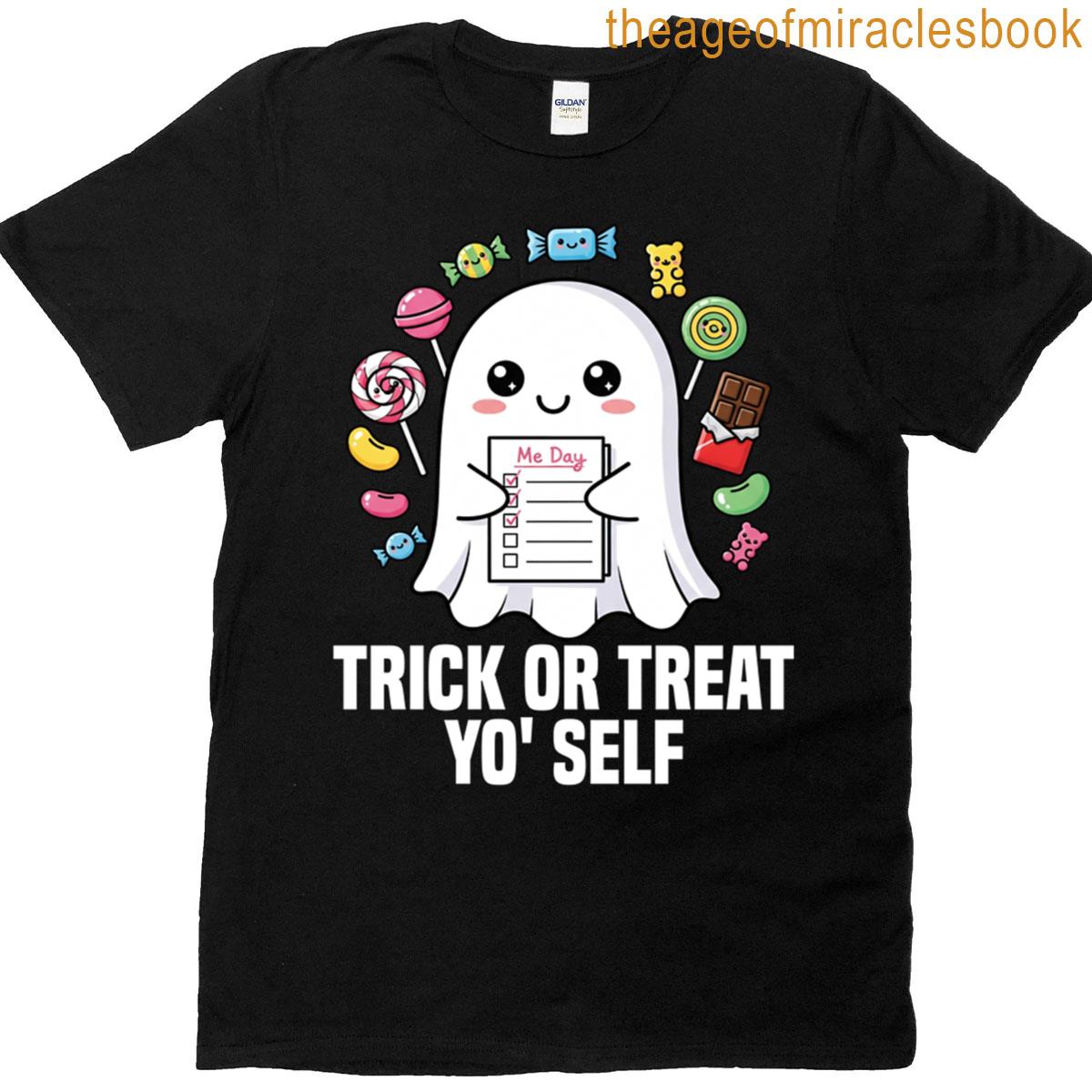 Trick Or Treat Yo Self – Ghost Halloween T-shirt