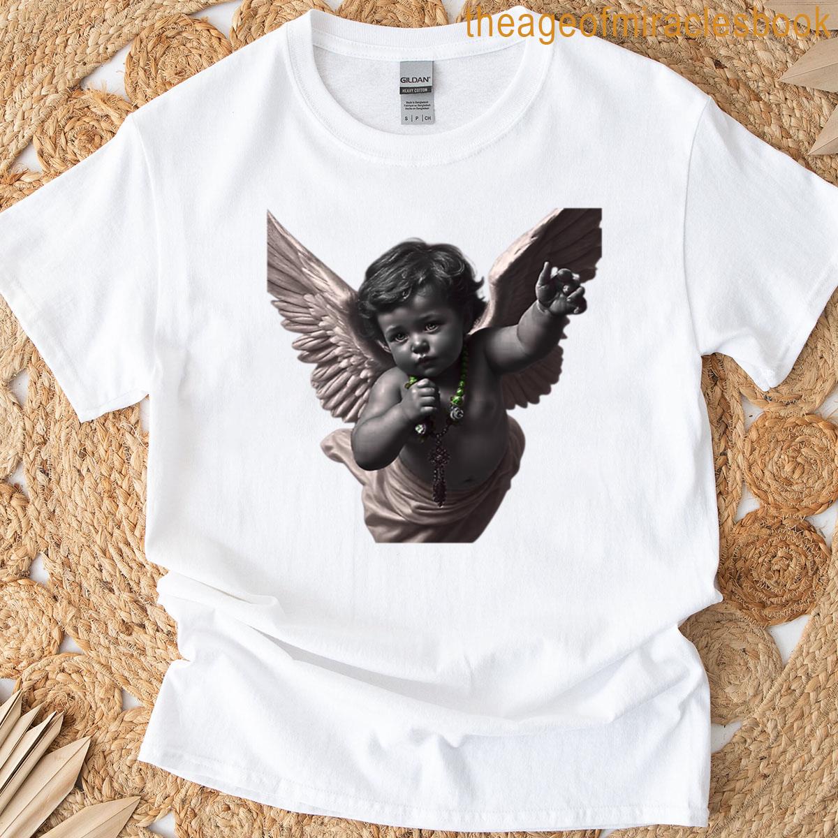 Urban Angel Statue With Attitude T-shirt