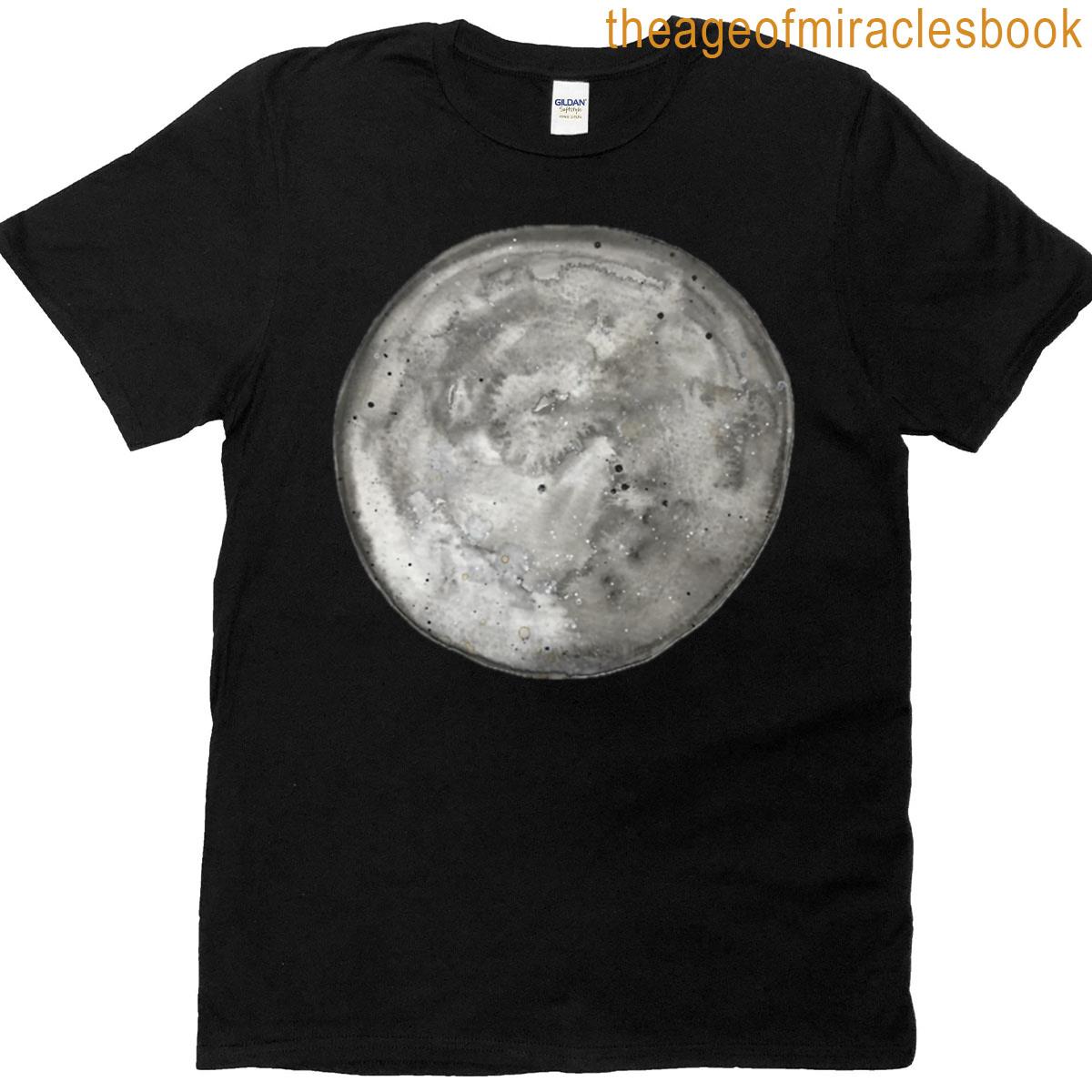 Watercolor Moon Illustration Celestial Art T-shirt