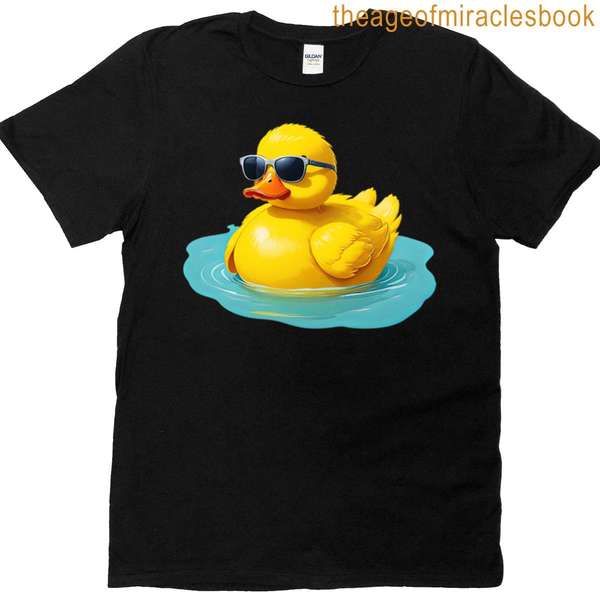 Yellow Rubber Duck With Sunglasses T-shirt