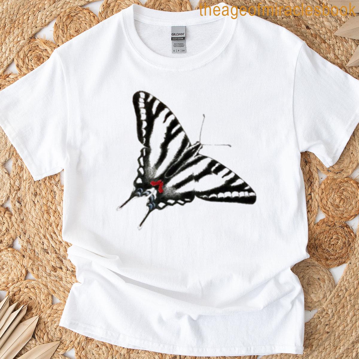 Zebra Stripe Swallowtail Butterfly T-shirt