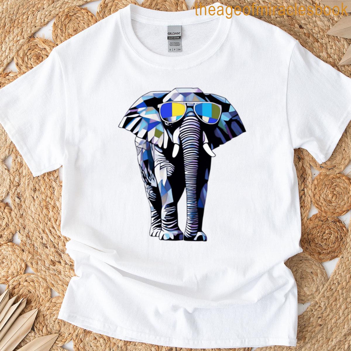 Elephant Geometric Mosaic T-shirt