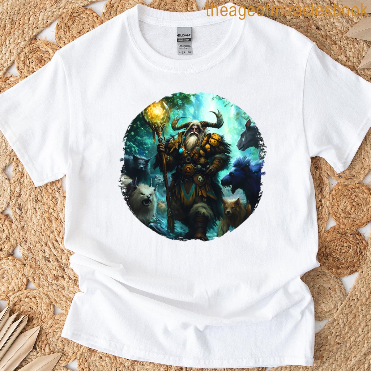 Forest Shaman Summoning Ancient Animal Spirits T-shirt