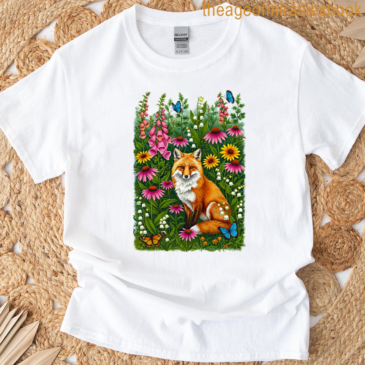 Fox Wildflowers T-shirt