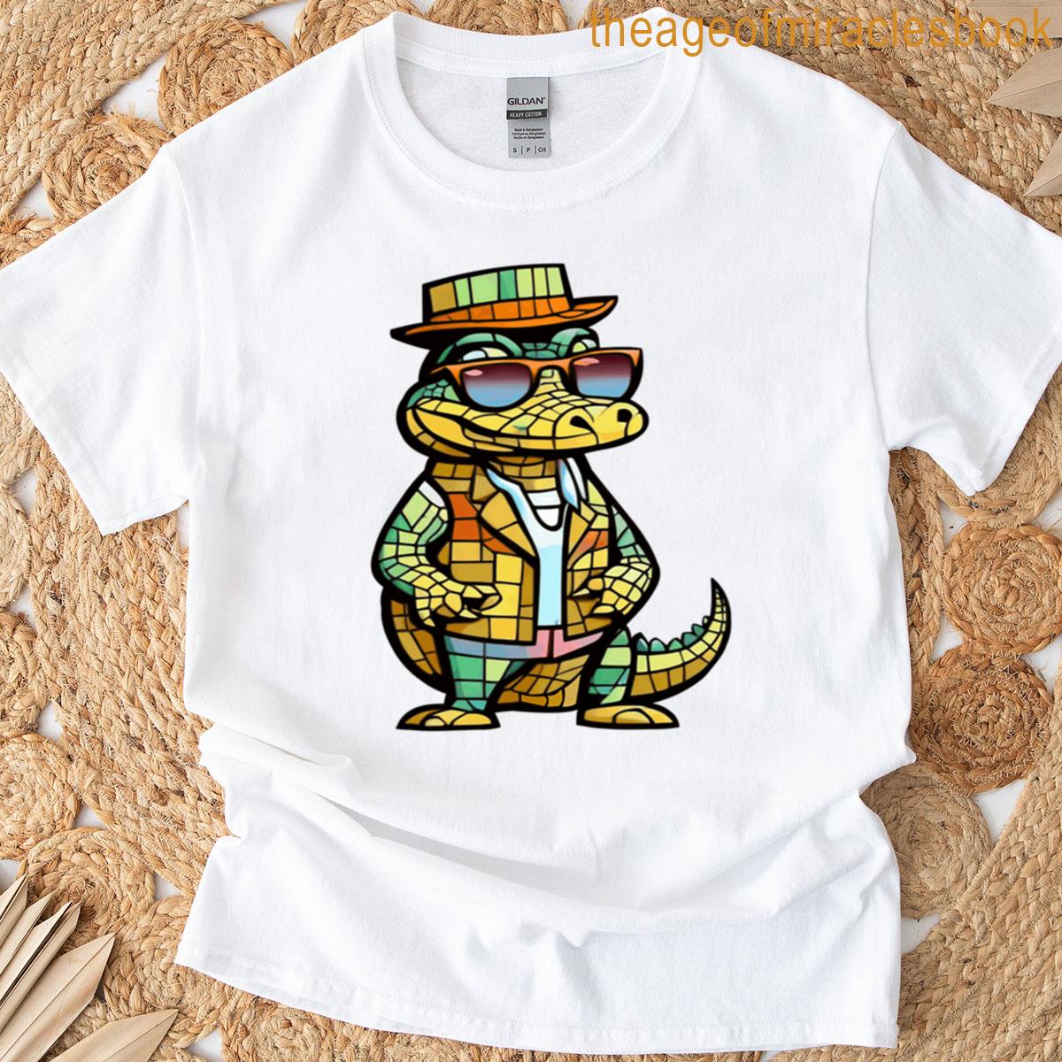 Geometric Mosaic Caiman T-shirt