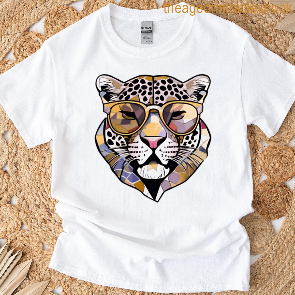 Geometric Mosaic Tiger T-shirt