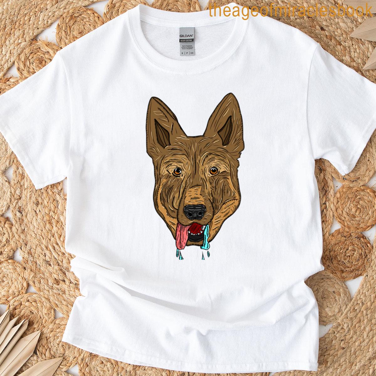 German Shepherd Slobbering T-shirt