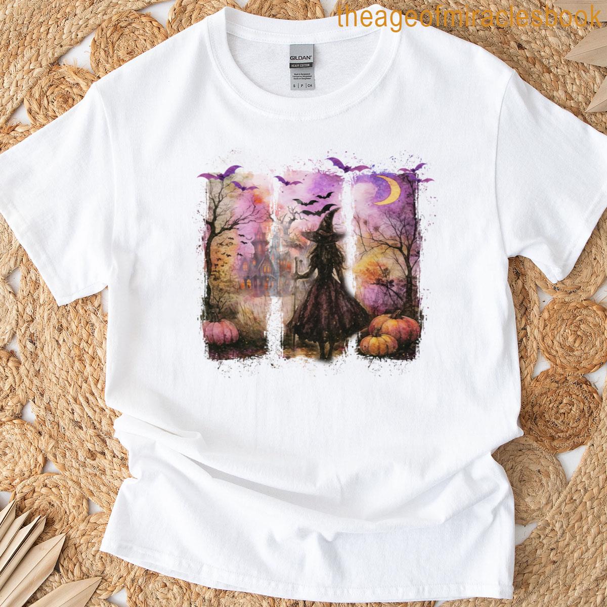 Mystical Witch Forest Witchcore Gothic T-shirt