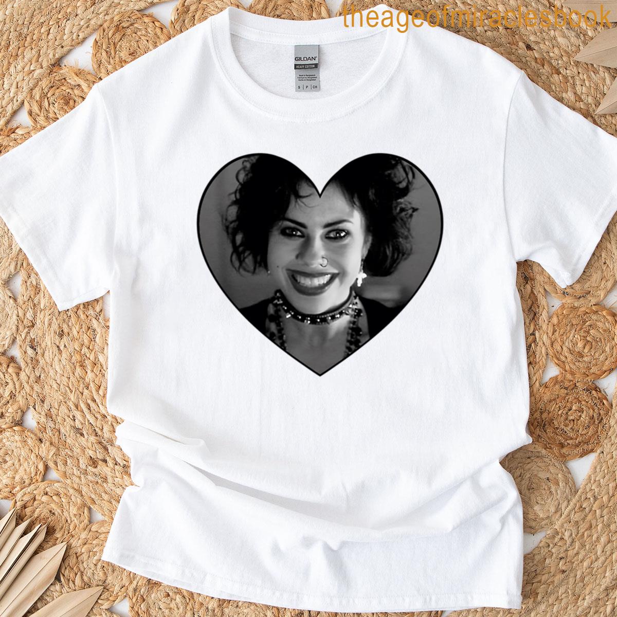 Nancy Downs Heart In Black And White T-shirt