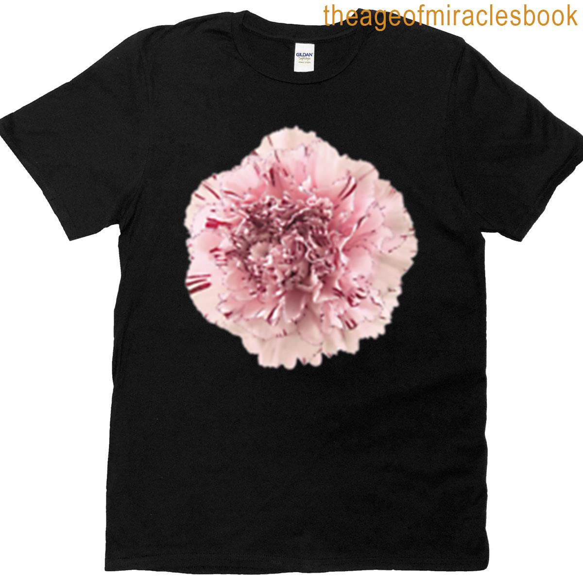 Pink Carnation Flower Sticker T-shirt