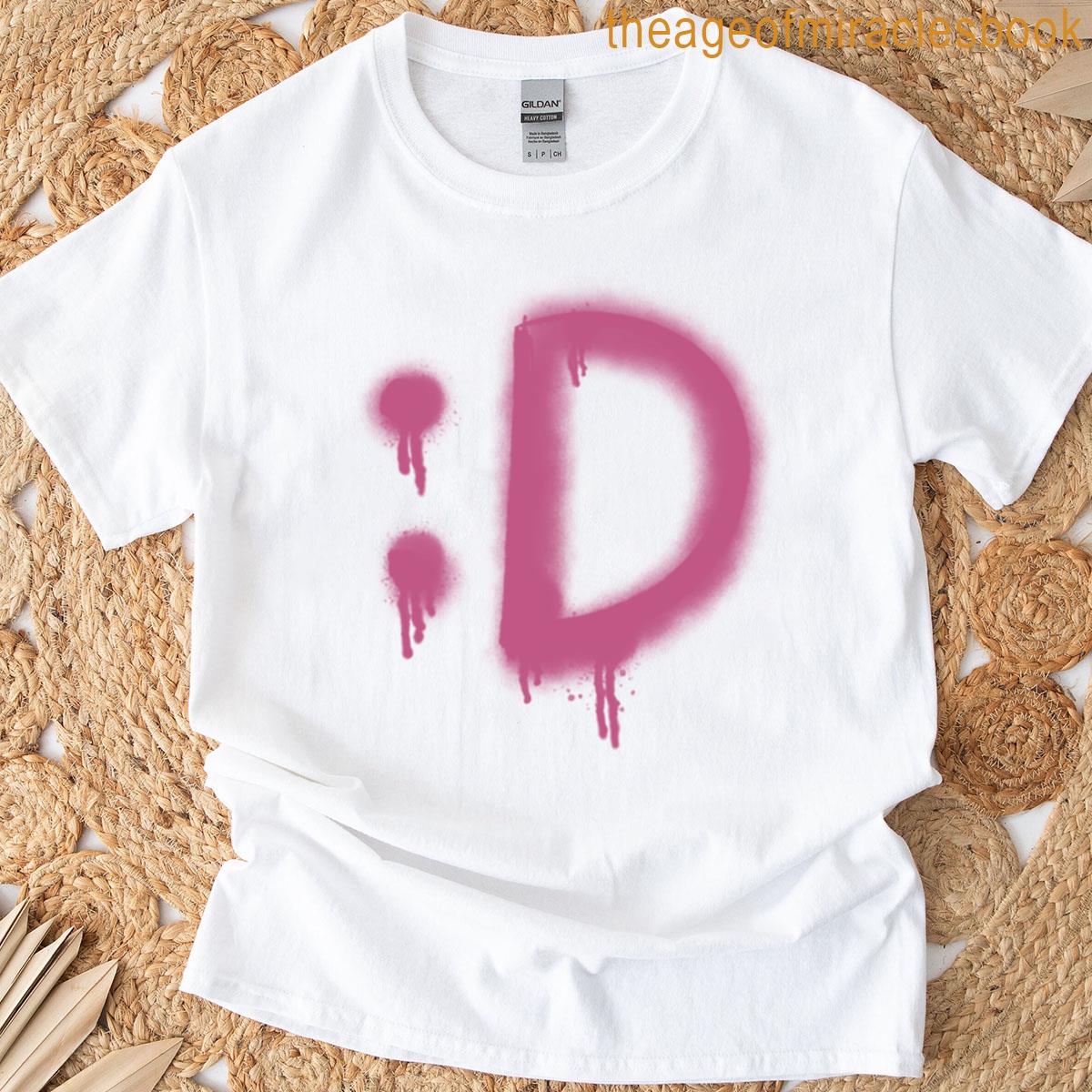 Punk Spraypaint Sideways Smile T-shirt