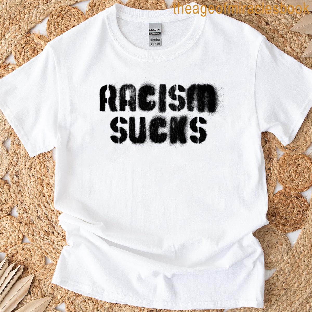 Racism Sucks Distressed T-shirt