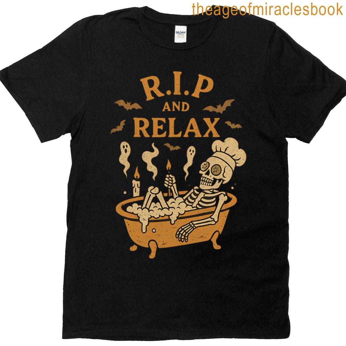 Rip And Relax Skeleton Chef Edition T-shirt