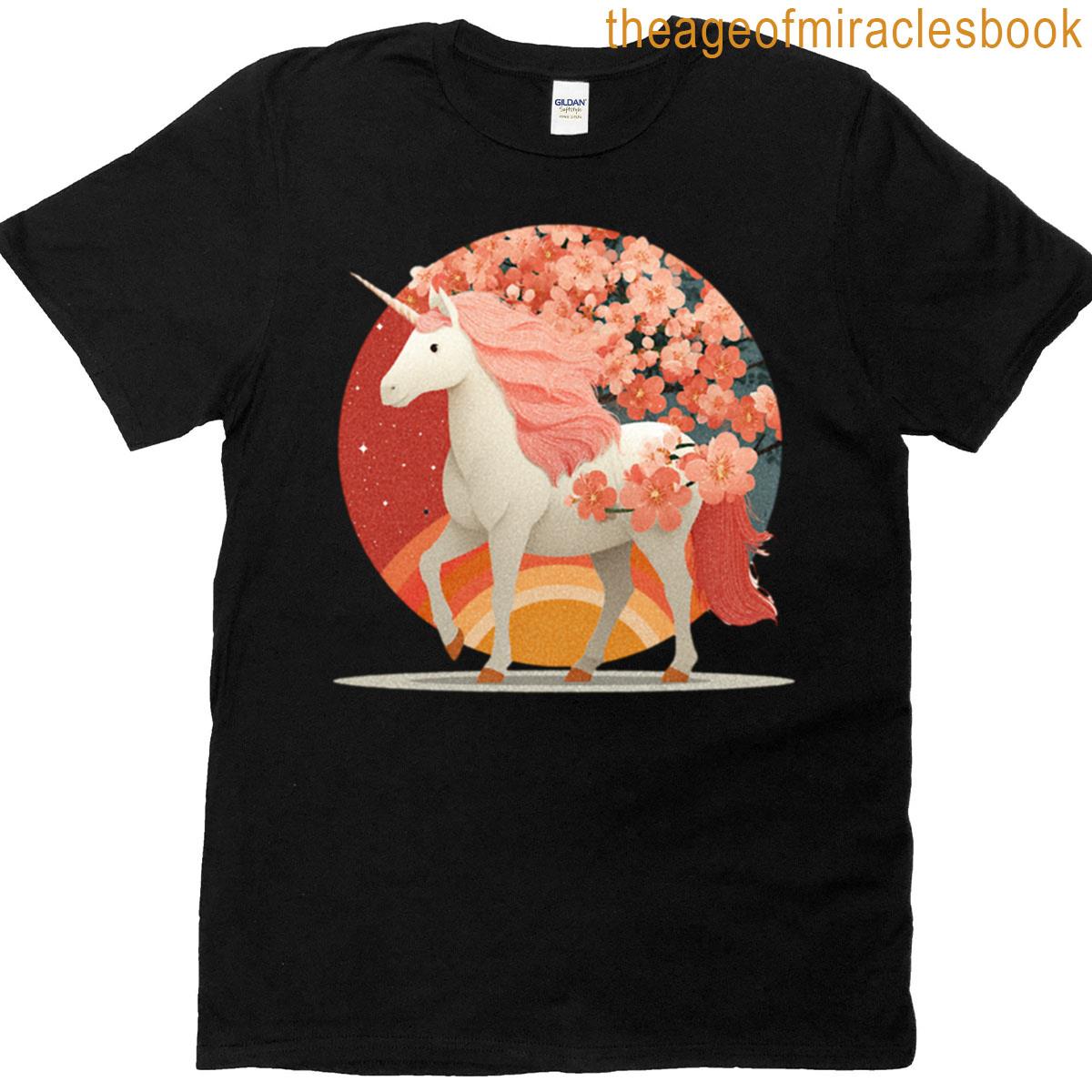 Sakura Blossom Unicorn T-shirt
