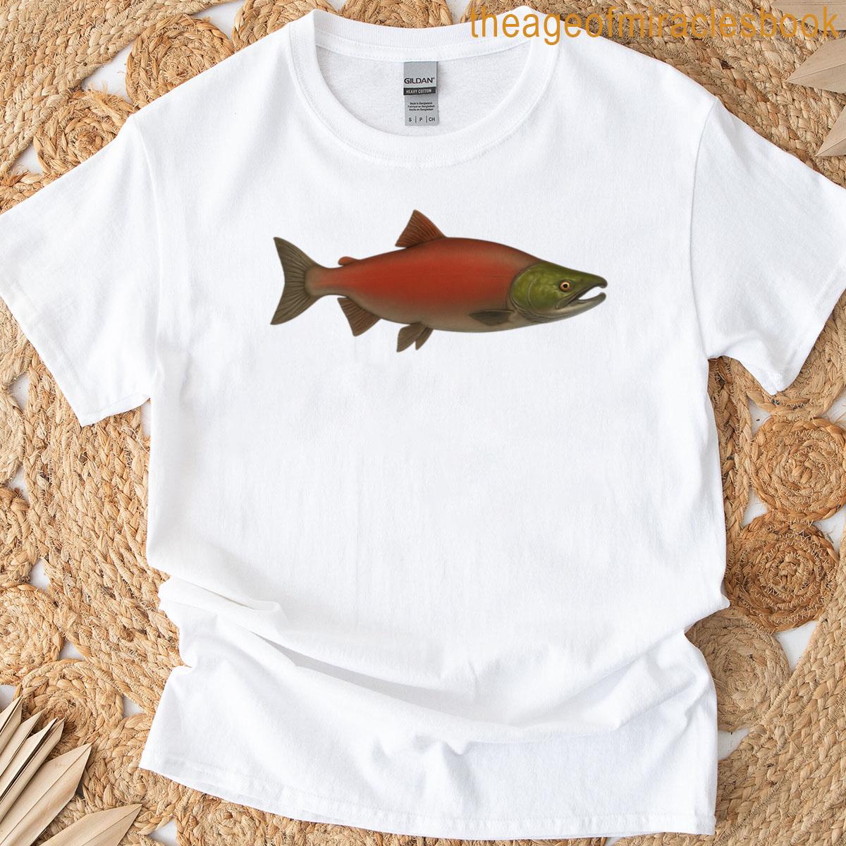 Spawning Sockeye Salmon Illustration T-shirt
