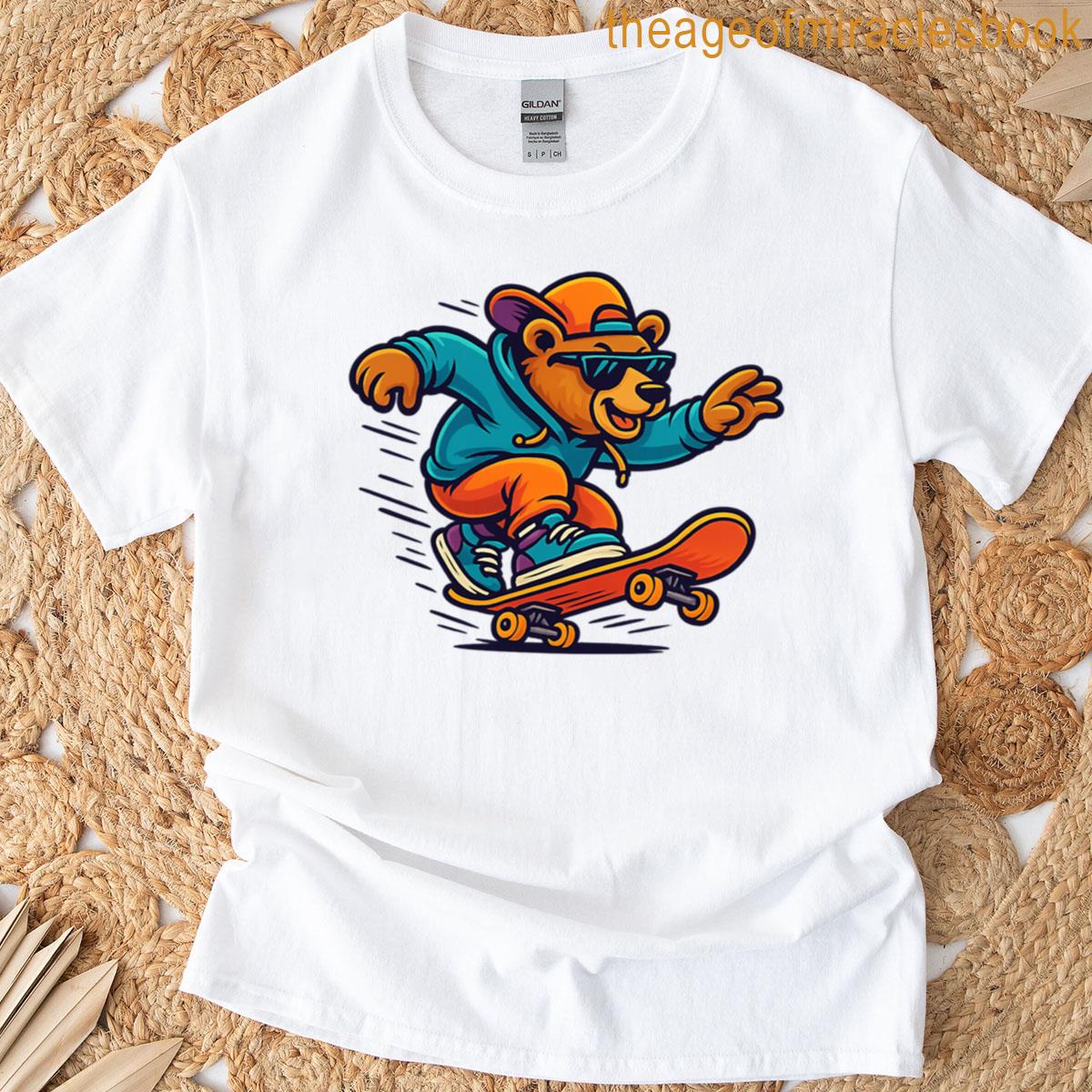 Stylish Urban Skater Bear T-shirt