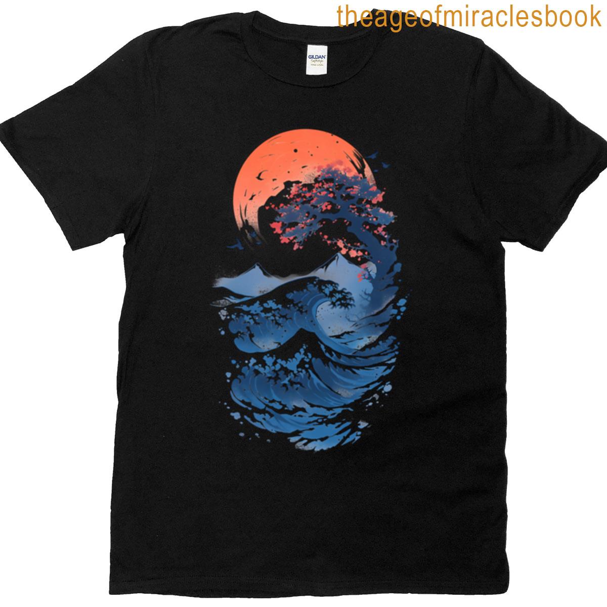 The Great Wave Cherry Blossoms T-shirt