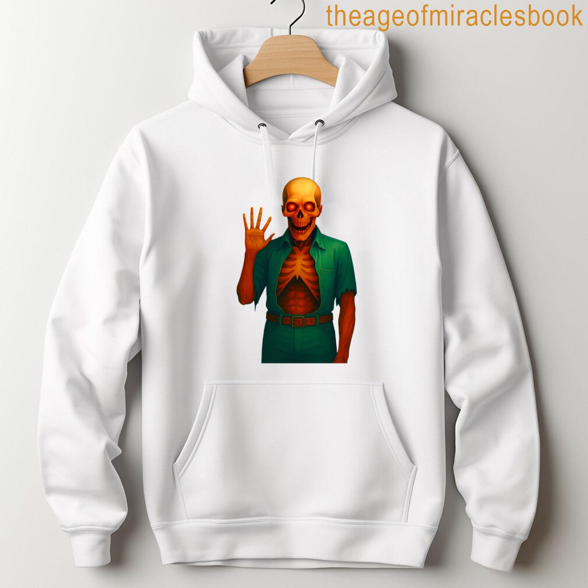 Alternative view of Zombie Saying Hello T-shirt