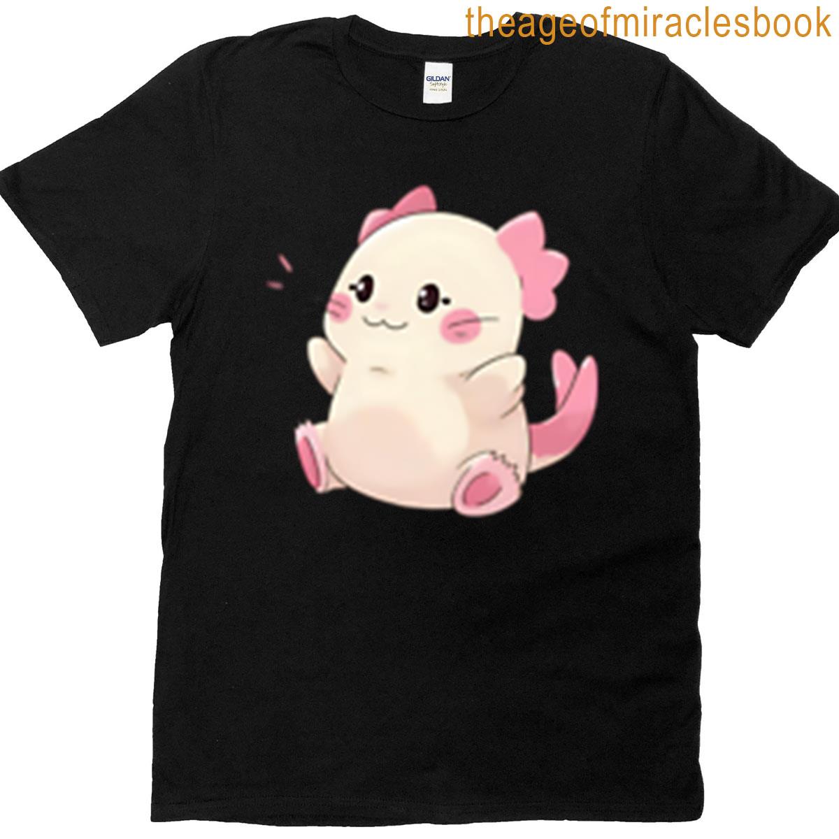 Cute Axolotl Cartoon Funny Quote T-shirt
