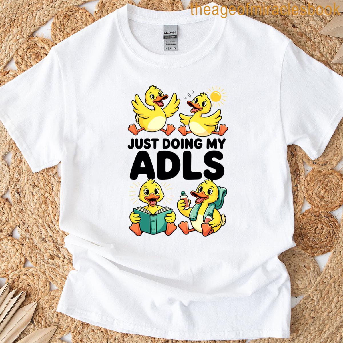 Cute Ducks Doing Adls Funny Ot Physical Therapy Humor Oversized T-shirt