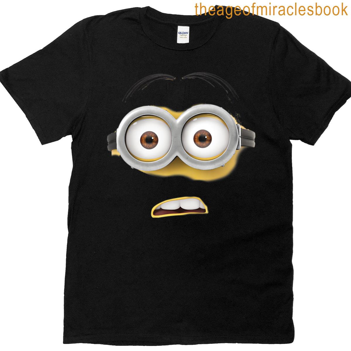 Despicable Me Minins Shocked Face Funny Cute T-shirt