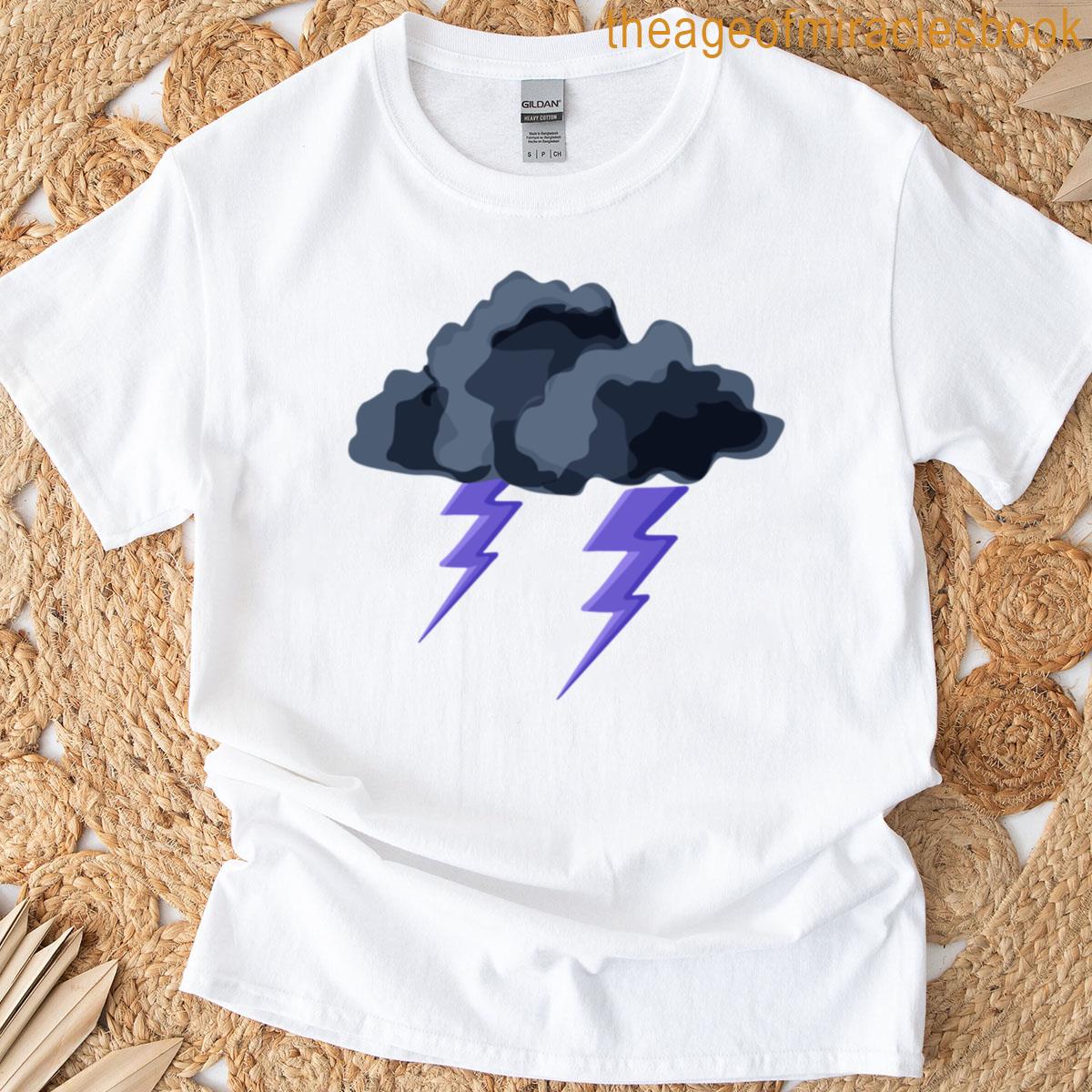 Electric Violet Storm With Dark Clouds T-shirt