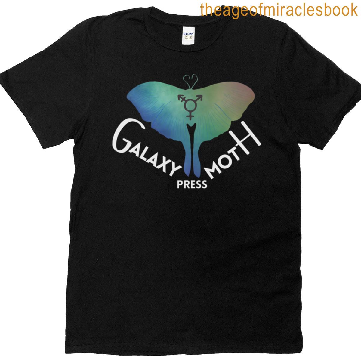 Galaxy Moth Press Dark Only Oversized T-shirt