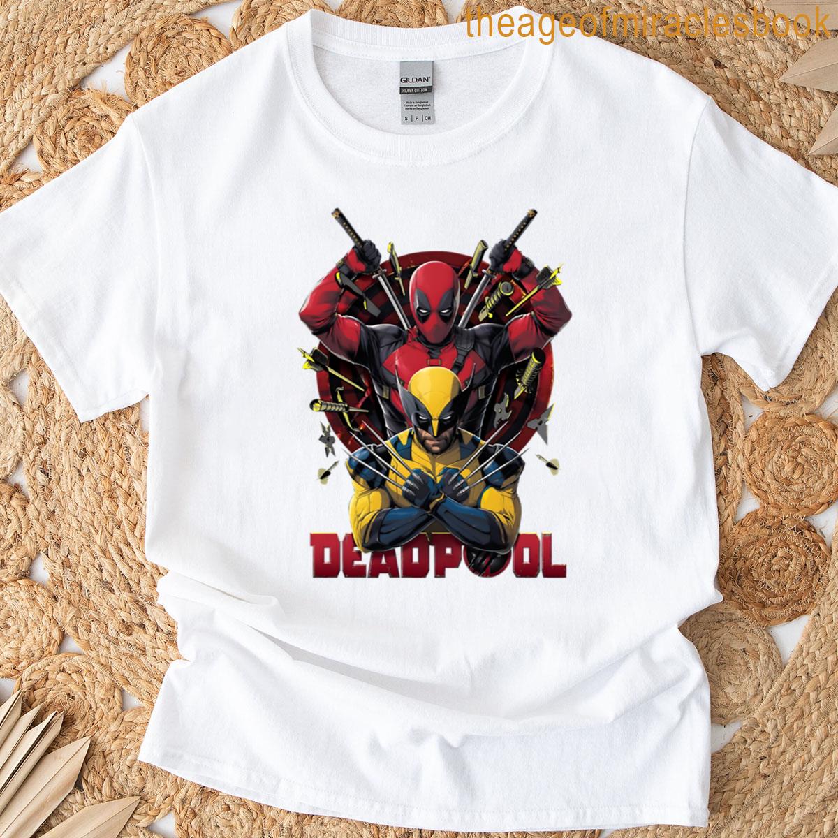 Gory Deadpool Wolverine T-shirt