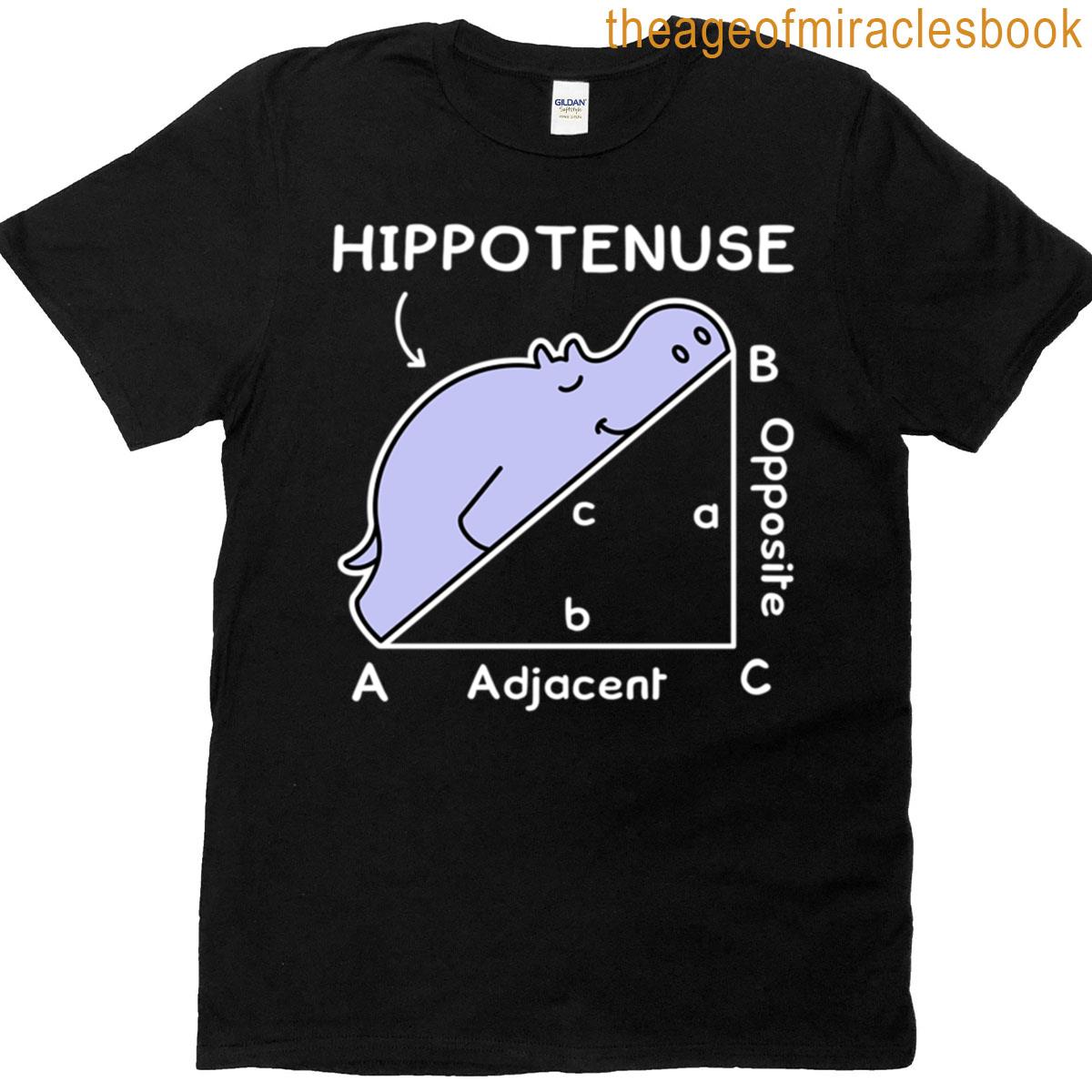 Hypotenuse Math Pun Hippotenuse T-shirt