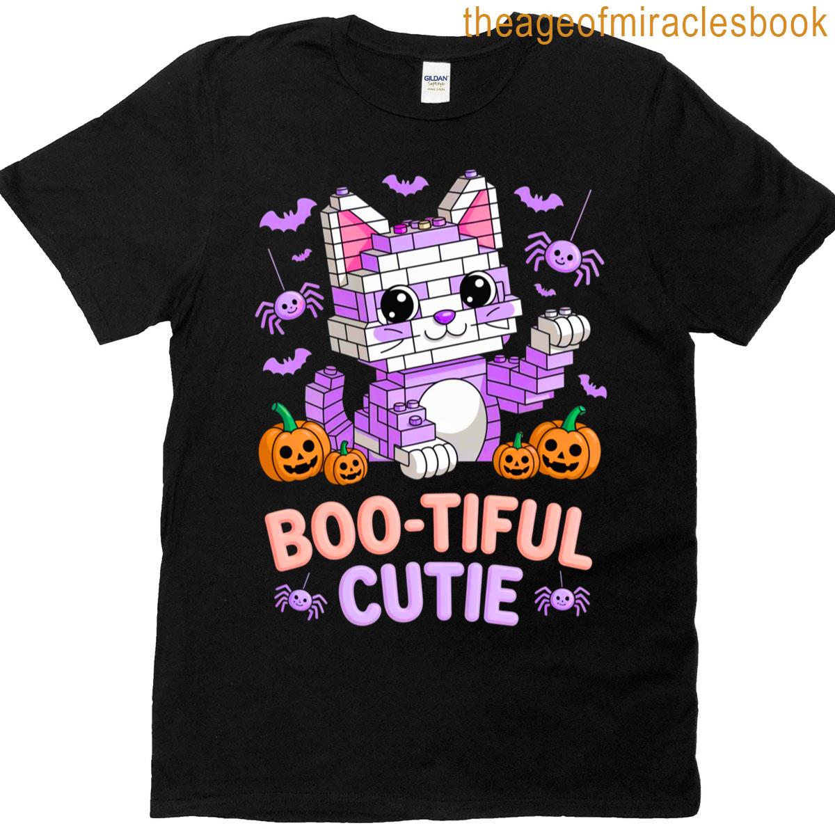 Master Builder Halloween Cat Lover Building Bricks Blocks T-shirt