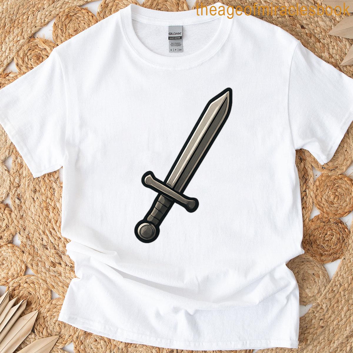 Medieval Sword Warriors Blade Illustration T-shirt