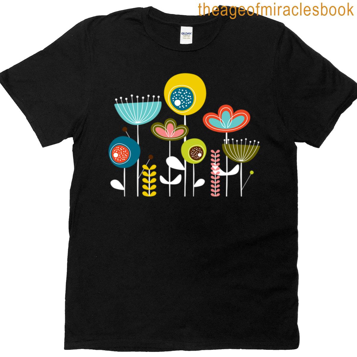 Mid Century Flowers T-shirt
