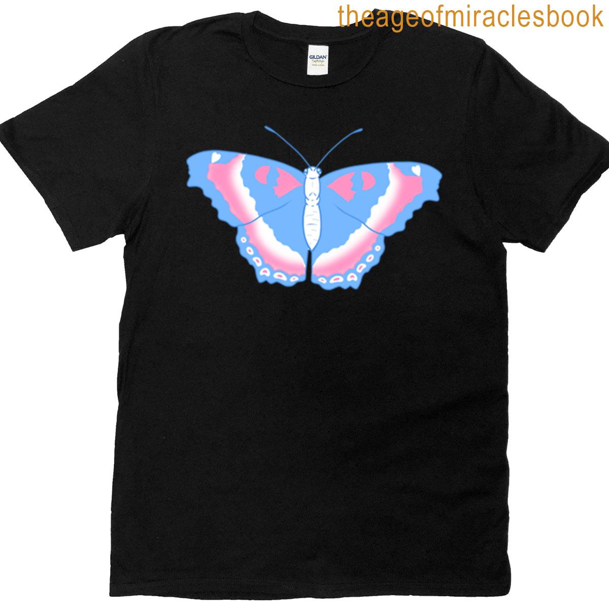 Milberts Tortoiseshell Butterfly – Trans Pride T-shirt