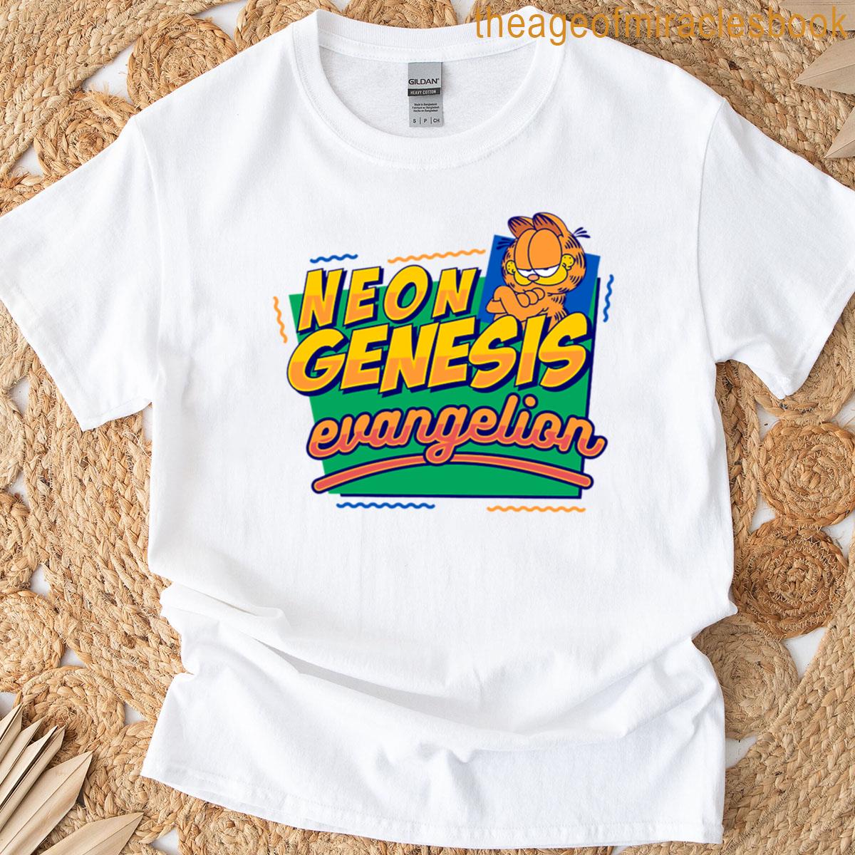 Neon Genesis Evangelion Garfield T-shirt