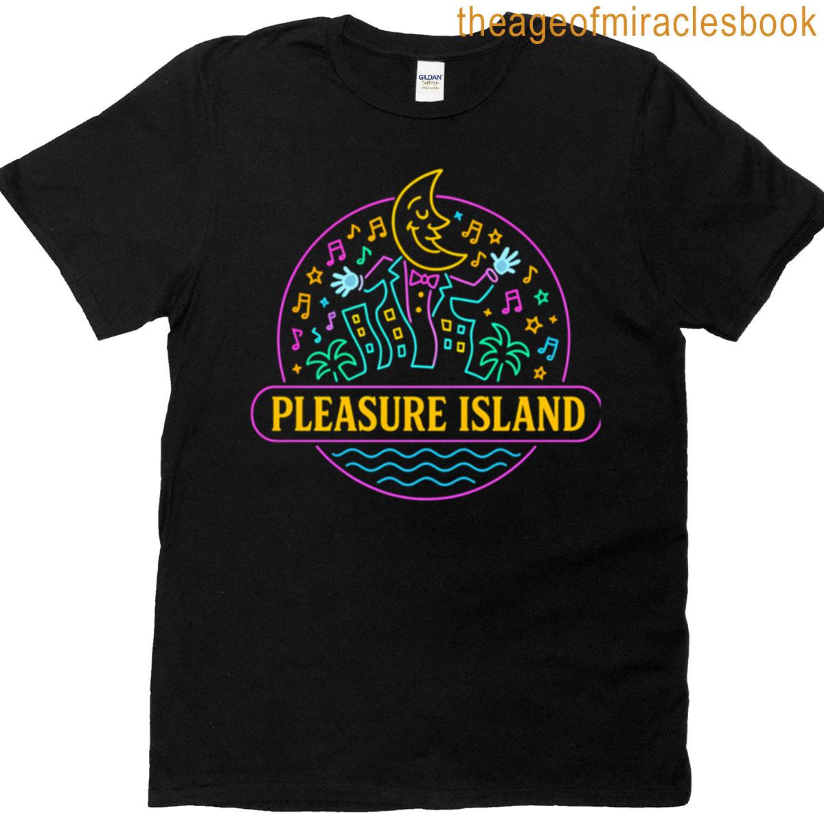 Neon Pleasure Island Moon T-shirt