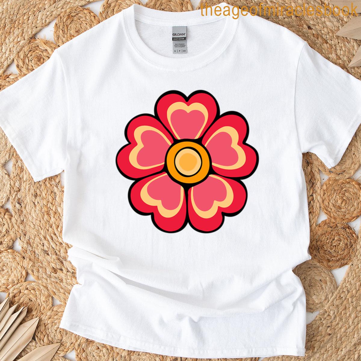 Retro Flower Icon Oversized T-shirt